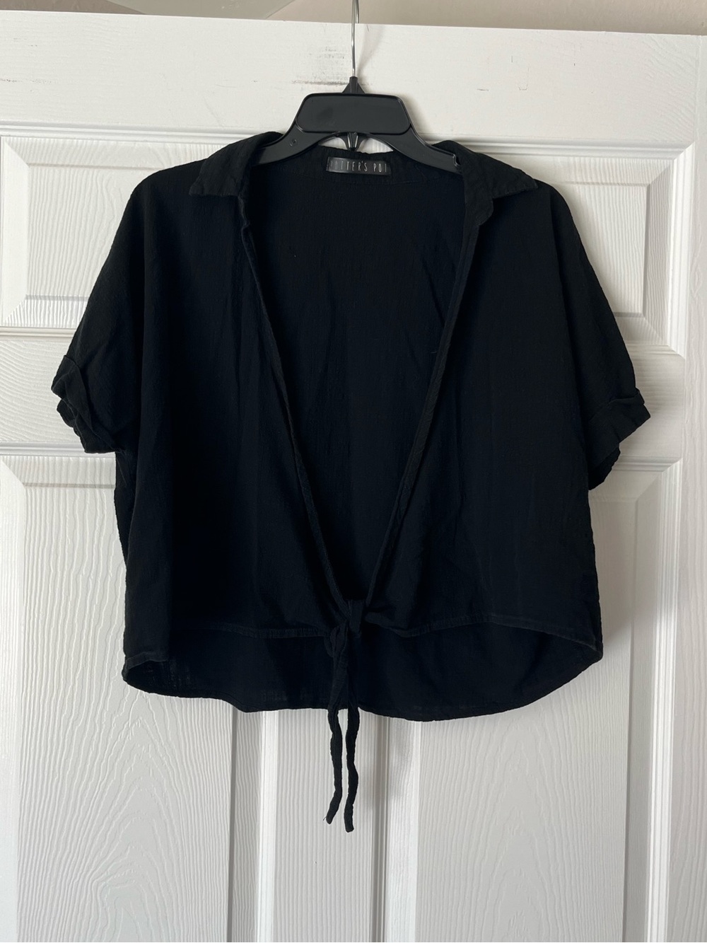 Potter’s Pot Short Sleeve Tie-Front Top
